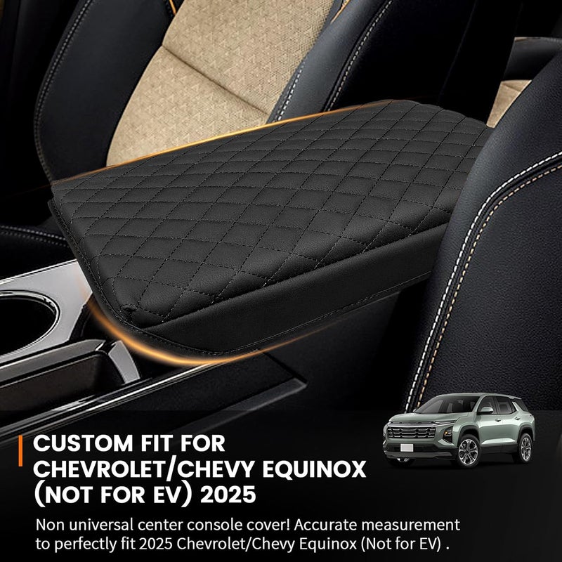 Rilsen Car Center Console Cover Armrest Cover for 2025 2026 Chevy Equinox (Not for EV), Armrest Cover Center Console Pad Interior Accessories Car Armrest Seat Box Cover Protector - Image 2
